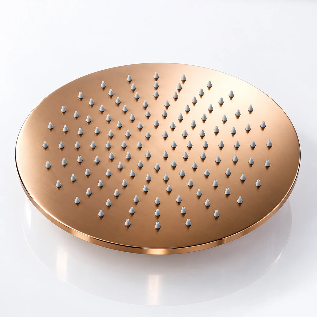 Colonne de douche thermostatique or rose brossé - ALTO