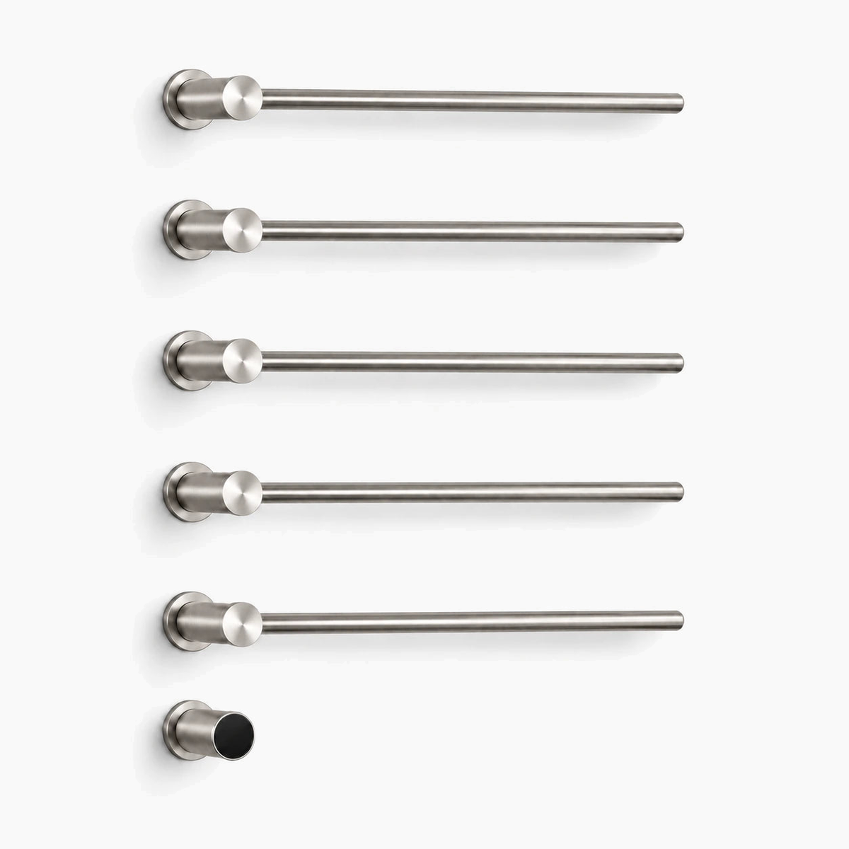 Sèche-serviettes RIÖ 5 barres finition nickel brossé
