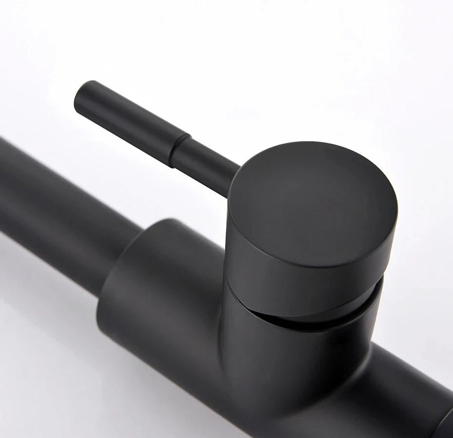 ARLEN — Robinet de cuisine mitigeur douchette — Noir mat