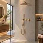 Colonne de douche encastrée or brossé - VELA