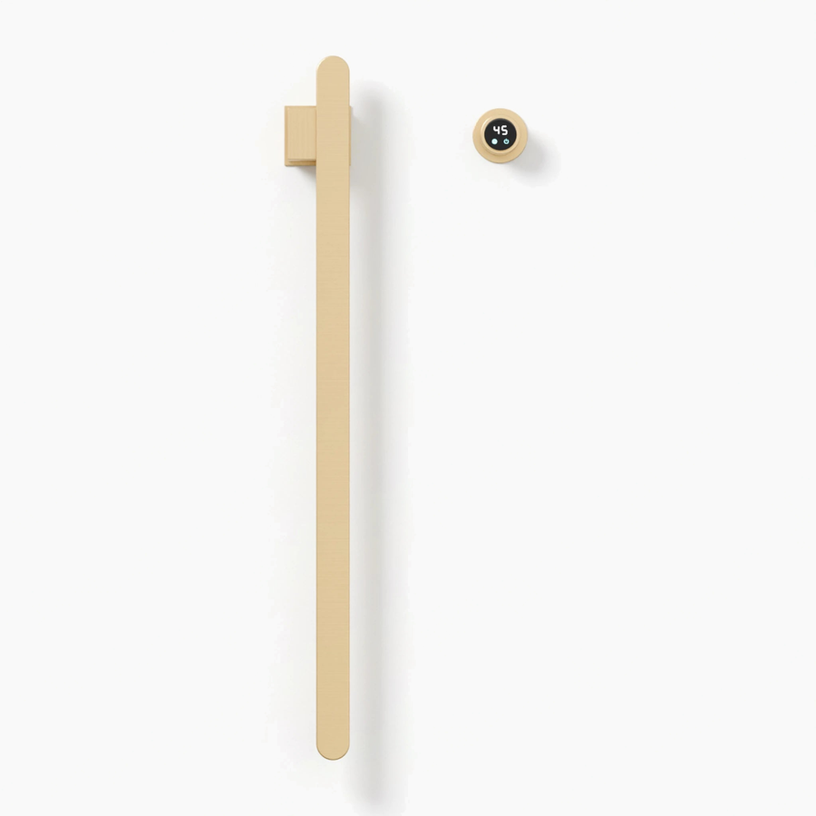 Electric vertical bar towel warmer, concealed wiring - STRÖM